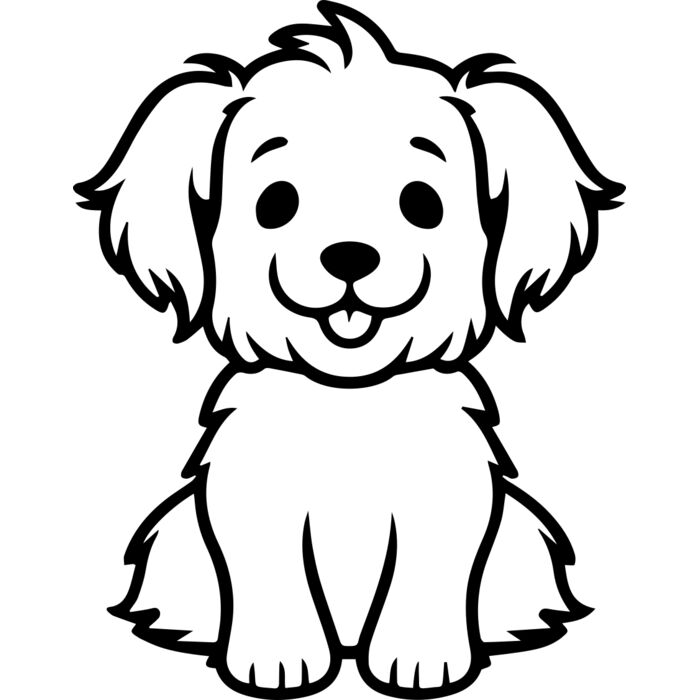 Dog   Clipart 1 Vignette