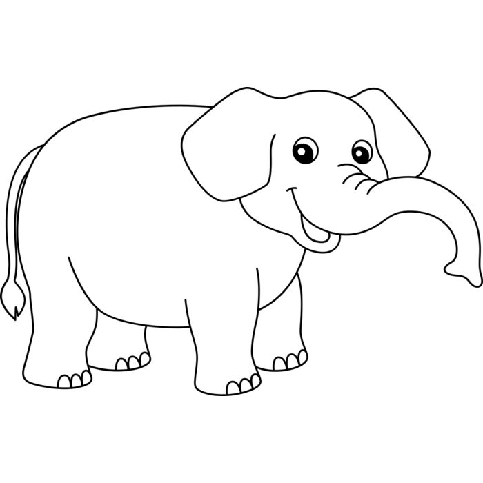 Elephant   Clipart 1 Vignette