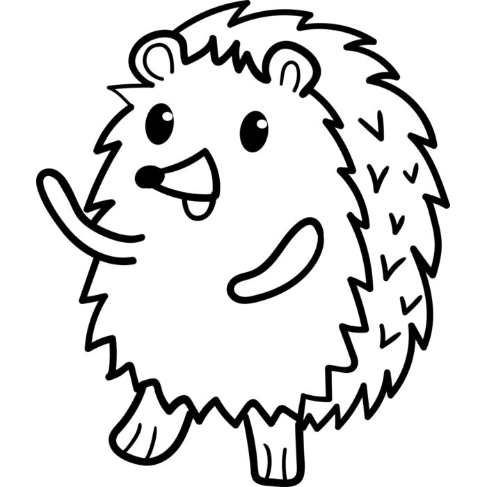 Hedgehog   Clipart 3 Vignette