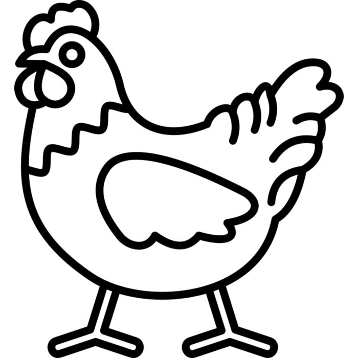 Hen   Clipart 1 Vignette