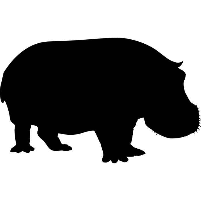 Hippopotamus   Clipart 1 Vignette