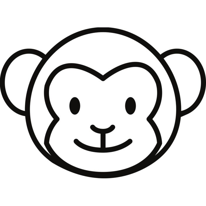 Monkey   Clipart 5 Vignette