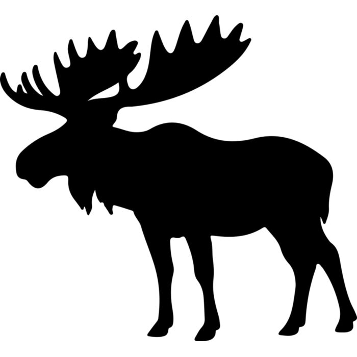 Moose   Clipart 1 Vignette
