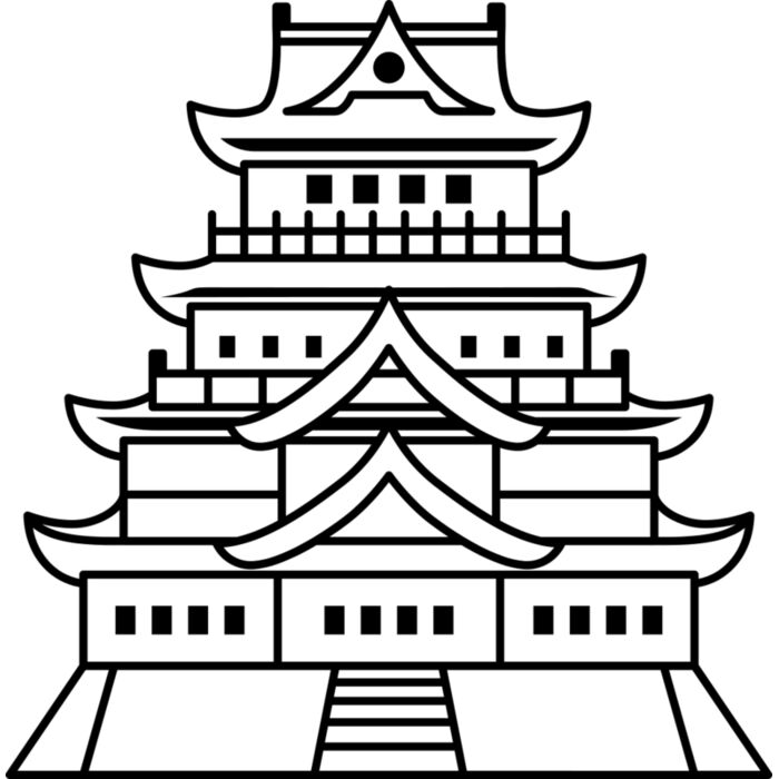 Japanese Castle Vignette