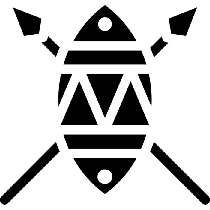 Maasai Shield & Spear Vignette