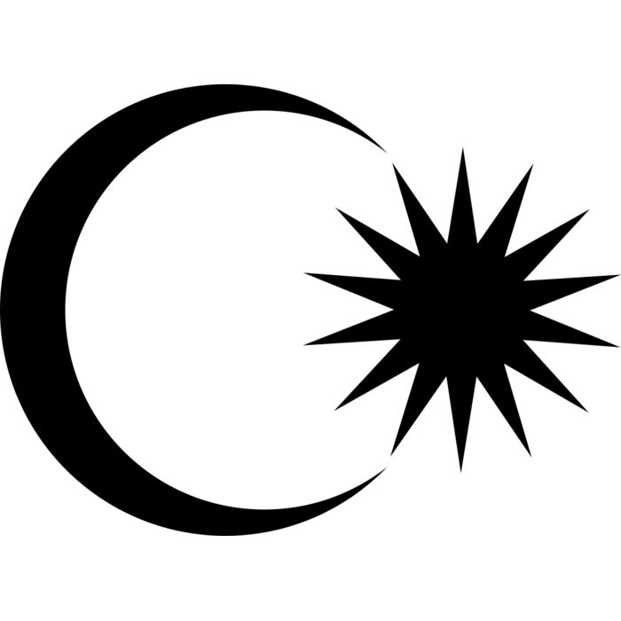 Crescent Moon &  Star Vignette