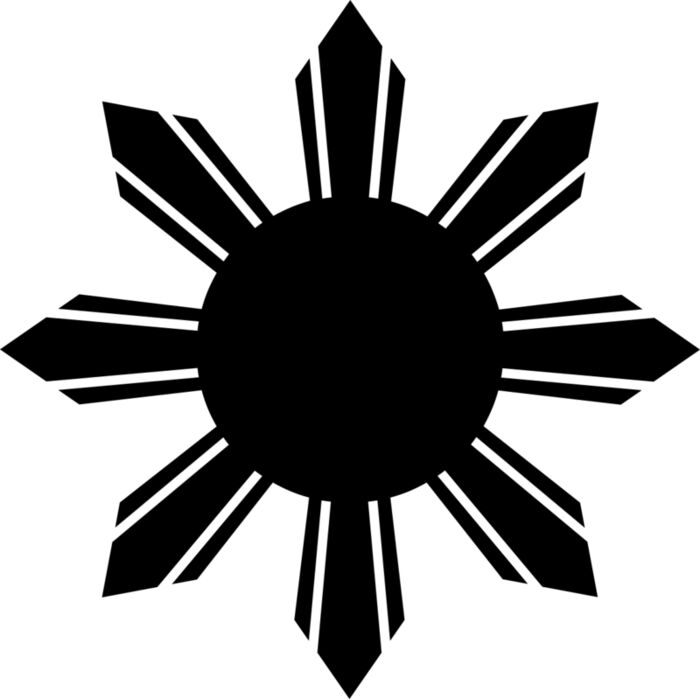 Sun Symbol Vignette