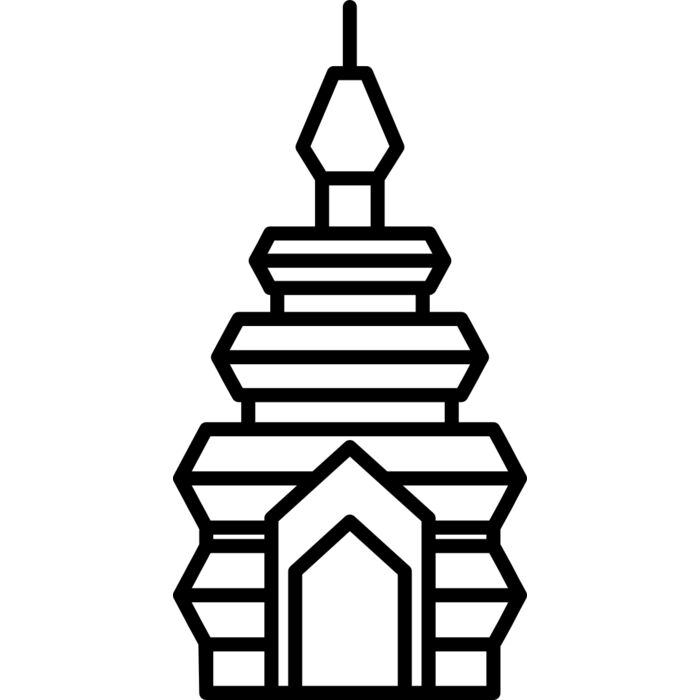 Pagoda Tower Vignette