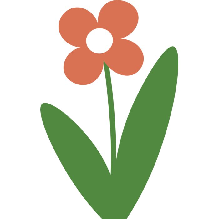 28 Flower with leaves Vignette