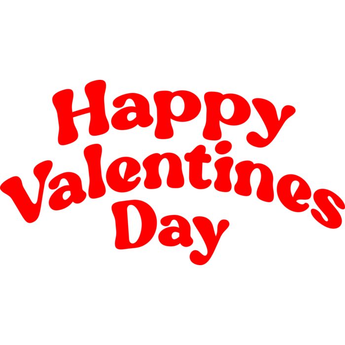Valentines Day Text Vignette
