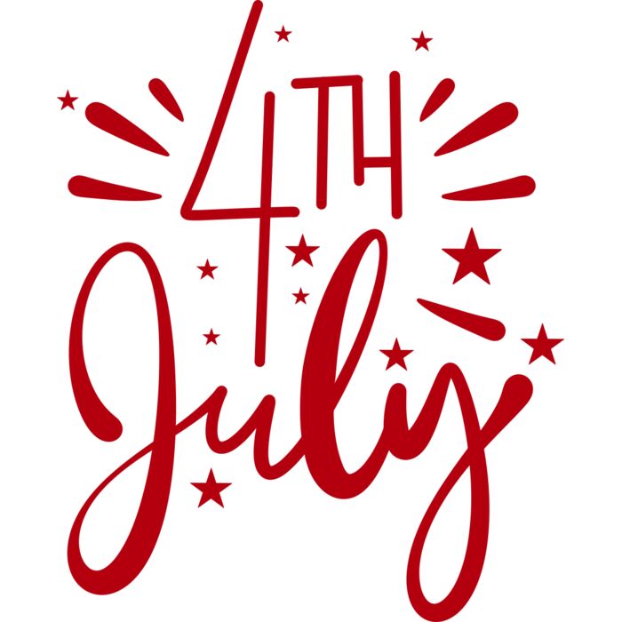 Fourth of July 4 Vignette