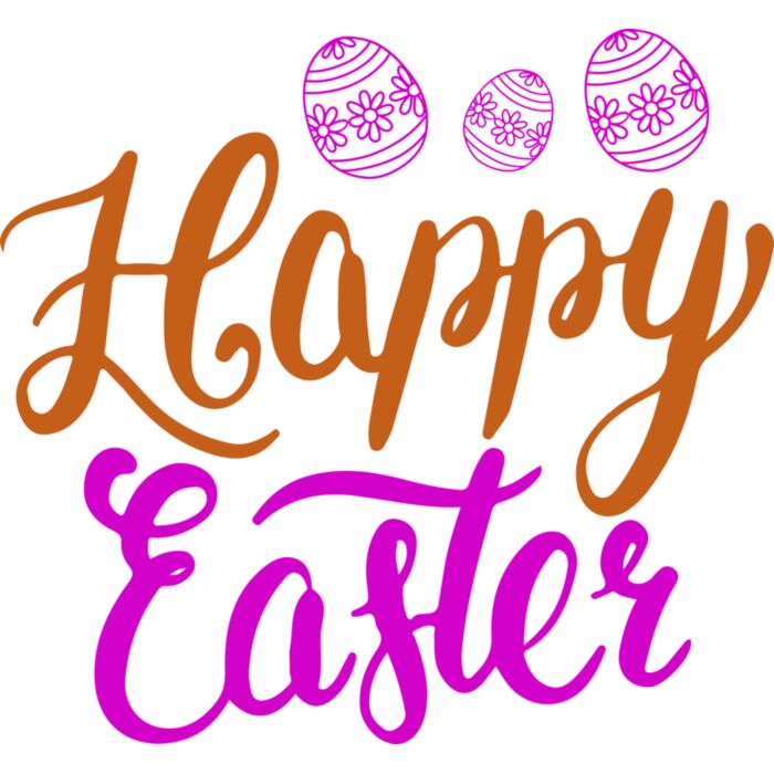 Happy Easter Eggs Vignette