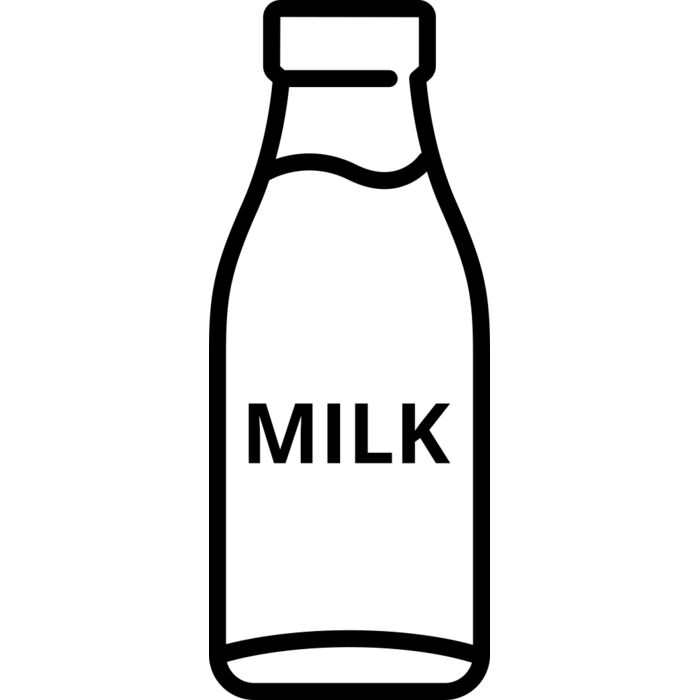 Milk in a bottle Vignette