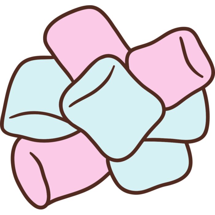 Colored Marshmallows Vignette