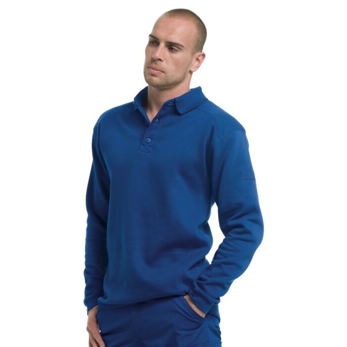 Sweat-Polo Professionnel très lourd, col polo. Vignette