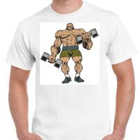 T-shirt Gildan Hammer adulte, manches courtes, 100% coton épais et doux, 203 g/m², tailles S au 5XL. Vignette