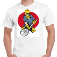 T-shirt Gildan Hammer adulte, manches courtes, 100% coton épais et doux, 203 g/m², tailles S au 5XL. Vignette