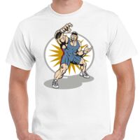 T-shirt Gildan Hammer adulte, manches courtes, 100% coton épais et doux, 203 g/m², tailles S au 5XL. Vignette