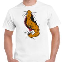 T-shirt Gildan Hammer adulte, manches courtes, 100% coton épais et doux, 203 g/m², tailles S au 5XL. Vignette