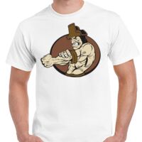 T-shirt Gildan Hammer adulte, manches courtes, 100% coton épais et doux, 203 g/m², tailles S au 5XL. Vignette