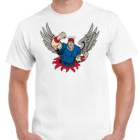 T-shirt Gildan Hammer adulte, manches courtes, 100% coton épais et doux, 203 g/m², tailles S au 5XL. Vignette