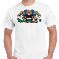 T-shirt Gildan Hammer adulte, manches courtes, 100% coton épais et doux, 203 g/m², tailles S au 5XL. Vignette