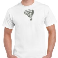 T-shirt Gildan Hammer adulte, manches courtes, 100% coton épais et doux, 203 g/m², tailles S au 5XL. Vignette