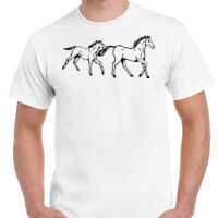 T-shirt Gildan Hammer adulte, manches courtes, 100% coton épais et doux, 203 g/m², tailles S au 5XL. Vignette