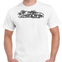 T-shirt Gildan Hammer adulte, manches courtes, 100% coton épais et doux, 203 g/m², tailles S au 5XL. Vignette