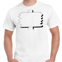 T-shirt Gildan Hammer adulte, manches courtes, 100% coton épais et doux, 203 g/m², tailles S au 5XL. Vignette