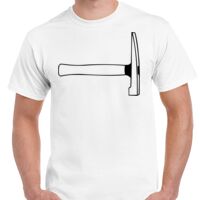 T-shirt Gildan Hammer adulte, manches courtes, 100% coton épais et doux, 203 g/m², tailles S au 5XL. Vignette