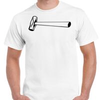 T-shirt Gildan Hammer adulte, manches courtes, 100% coton épais et doux, 203 g/m², tailles S au 5XL. Vignette