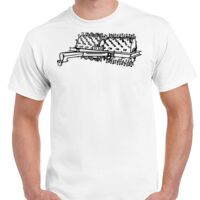 T-shirt Gildan Hammer adulte, manches courtes, 100% coton épais et doux, 203 g/m², tailles S au 5XL. Vignette