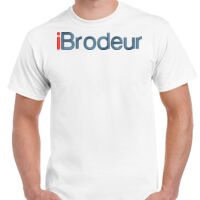 T-shirt Gildan Hammer adulte, manches courtes, 100% coton épais et doux, 203 g/m², tailles S au 5XL. Vignette