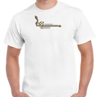 T-shirt Gildan Hammer adulte, manches courtes, 100% coton épais et doux, 203 g/m², tailles S au 5XL. Vignette