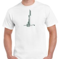 T-shirt Gildan Hammer adulte, manches courtes, 100% coton épais et doux, 203 g/m², tailles S au 5XL. Vignette