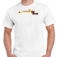 T-shirt Gildan Hammer adulte, manches courtes, 100% coton épais et doux, 203 g/m², tailles S au 5XL. Vignette