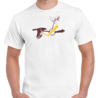 T-shirt Gildan Hammer adulte, manches courtes, 100% coton épais et doux, 203 g/m², tailles S au 5XL. Vignette