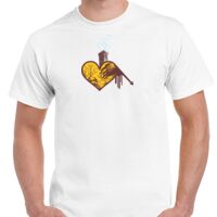 T-shirt Gildan Hammer adulte, manches courtes, 100% coton épais et doux, 203 g/m², tailles S au 5XL. Vignette