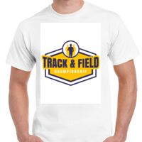 T-shirt Gildan Hammer adulte, manches courtes, 100% coton épais et doux, 203 g/m², tailles S au 5XL. Vignette