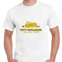 T-shirt Gildan Hammer adulte, manches courtes, 100% coton épais et doux, 203 g/m², tailles S au 5XL. Vignette