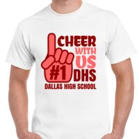 T-shirt Gildan Hammer adulte, manches courtes, 100% coton épais et doux, 203 g/m², tailles S au 5XL. Vignette