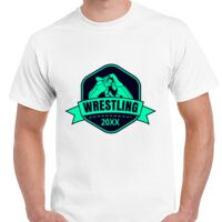 T-shirt Gildan Hammer adulte, manches courtes, 100% coton épais et doux, 203 g/m², tailles S au 5XL. Vignette